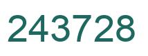 Number 243728 green image