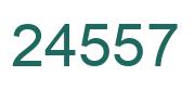 Number 24557 green image
