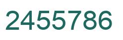 Number 2455786 green image