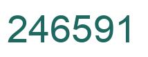 Number 246591 green image
