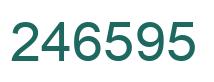 Number 246595 green image