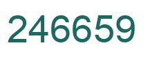 Number 246659 green image
