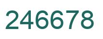 Número 246678 imagen verde