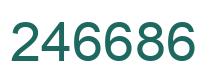 Number 246686 green image