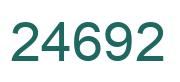 Number 24692 green image