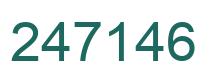 Number 247146 green image