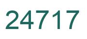 Number 24717 green image