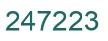 Número 247223 imagen verde
