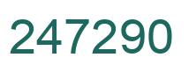 Number 247290 green image