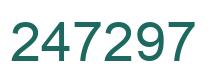 Number 247297 green image