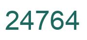 Number 24764 green image