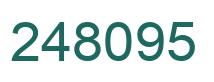 Number 248095 green image