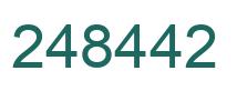 Número 248442 imagen verde