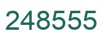 Number 248555 green image