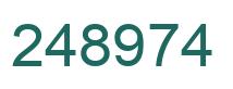 Number 248974 green image