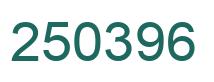 Number 250396 green image
