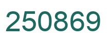 Número 250869 imagen verde
