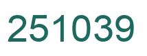 Número 251039 imagen verde