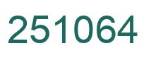 Number 251064 green image