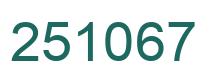 Número 251067 imagen verde
