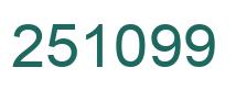 Number 251099 green image