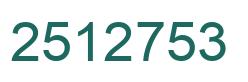 Número 2512753 imagen verde