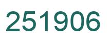 Number 251906 green image