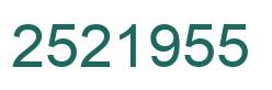 Número 2521955 imagen verde