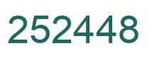 Number 252448 green image
