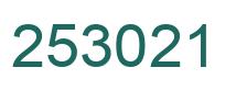 Número 253021 imagen verde