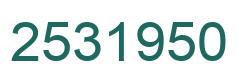 Número 2531950 imagen verde