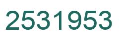 Número 2531953 imagen verde