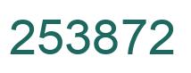 Number 253872 green image