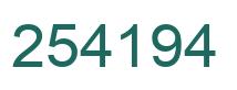 Número 254194 imagen verde