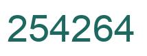 Número 254264 imagen verde