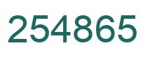 Número 254865 imagen verde