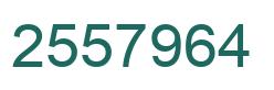 Number 2557964 green image