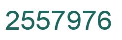 Number 2557976 green image