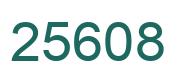 Número 25608 imagen verde