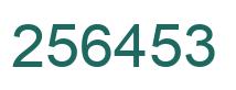 Número 256453 imagen verde
