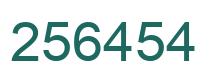 Número 256454 imagen verde