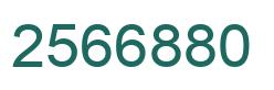 Number 2566880 green image