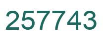 Número 257743 imagen verde
