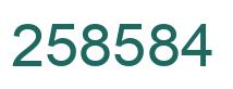Número 258584 imagen verde
