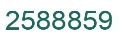 Number 2588859 green image