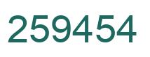 Número 259454 imagen verde