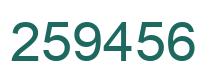 Número 259456 imagen verde