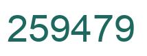 Number 259479 green image