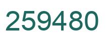 Número 259480 imagen verde