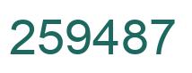 Número 259487 imagen verde